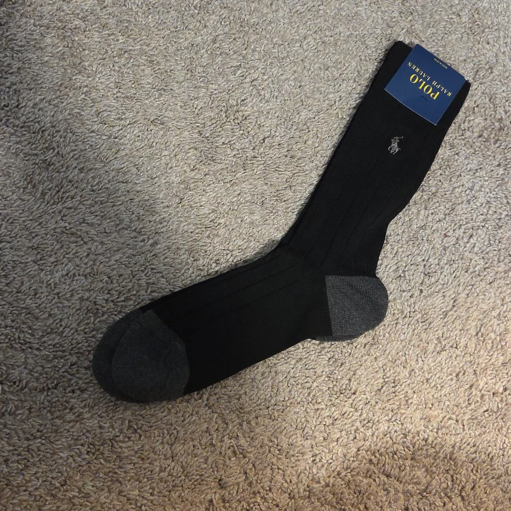 NWT Polo Ralph Lauren Cotton Blend Ribbed Socks